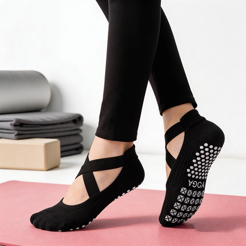 Grip Sock Yoga - Chaussettes de yoga antidérapantes pour femmes,