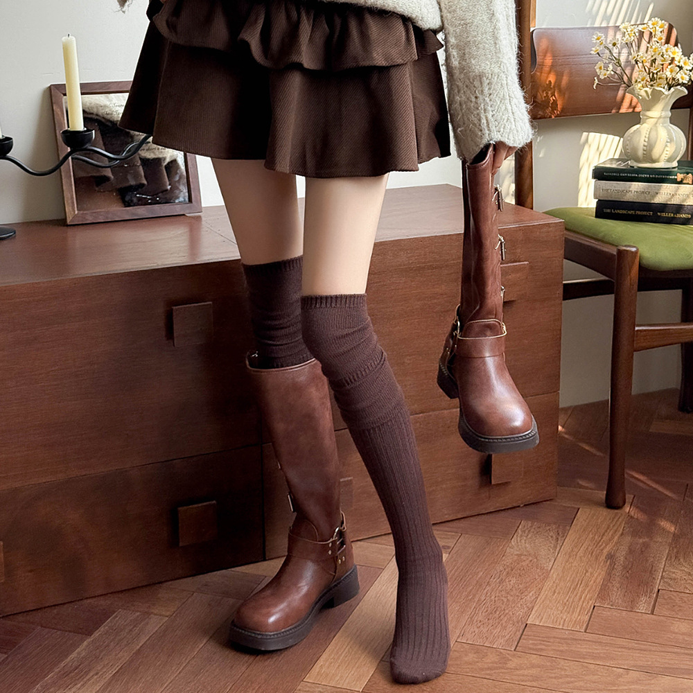 Boot Sock Slouchy - Chaussettes extra longues chaudes pour femmes,