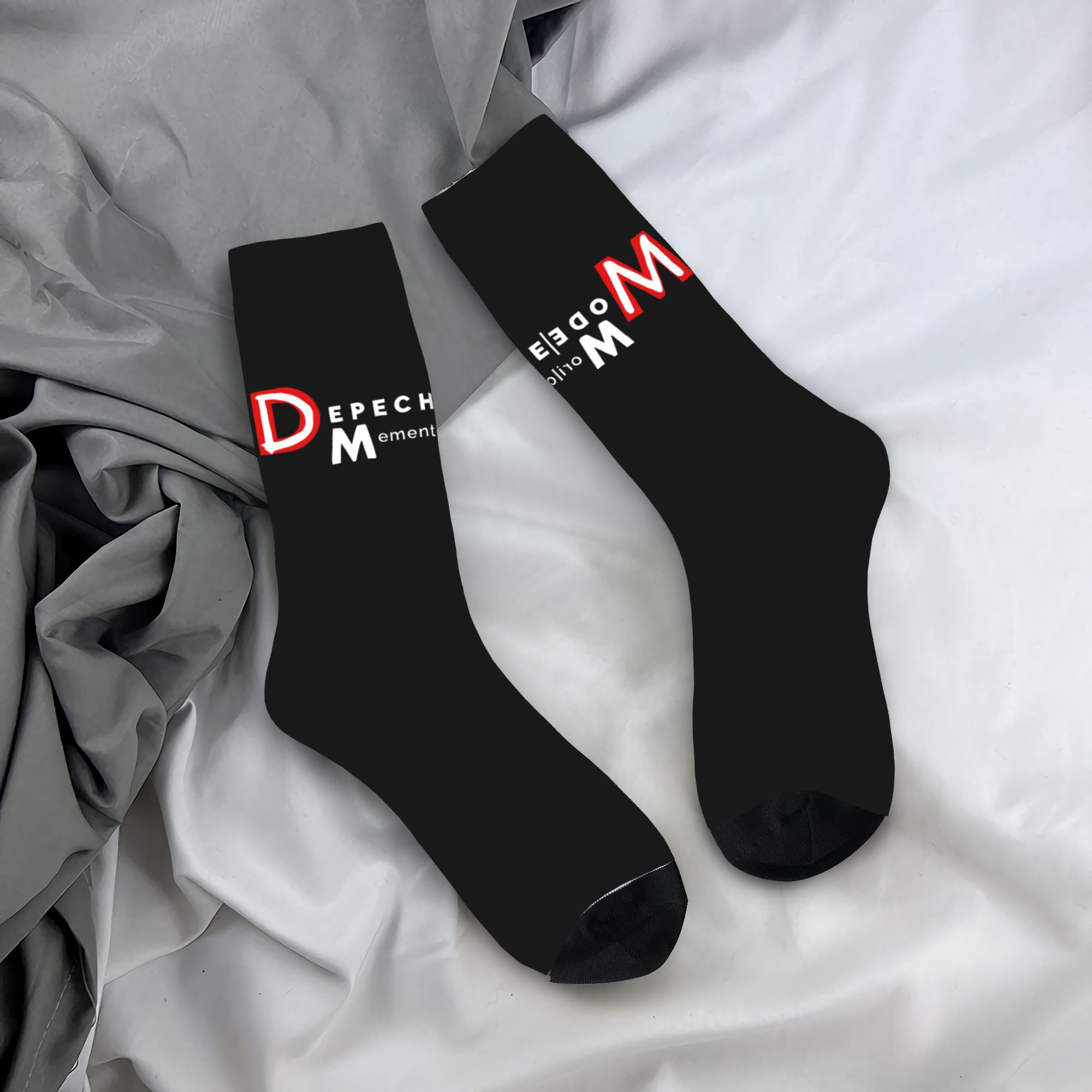 Dress Sock Men - Chaussettes personnalisées électroniques Rock Depeche Cool