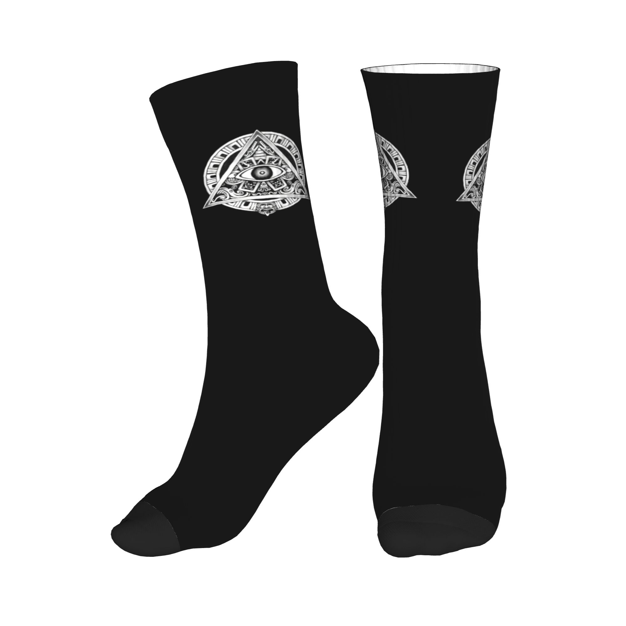 Dress Sock Men - Chaussettes unisexes avec symbole ancien Illuminati