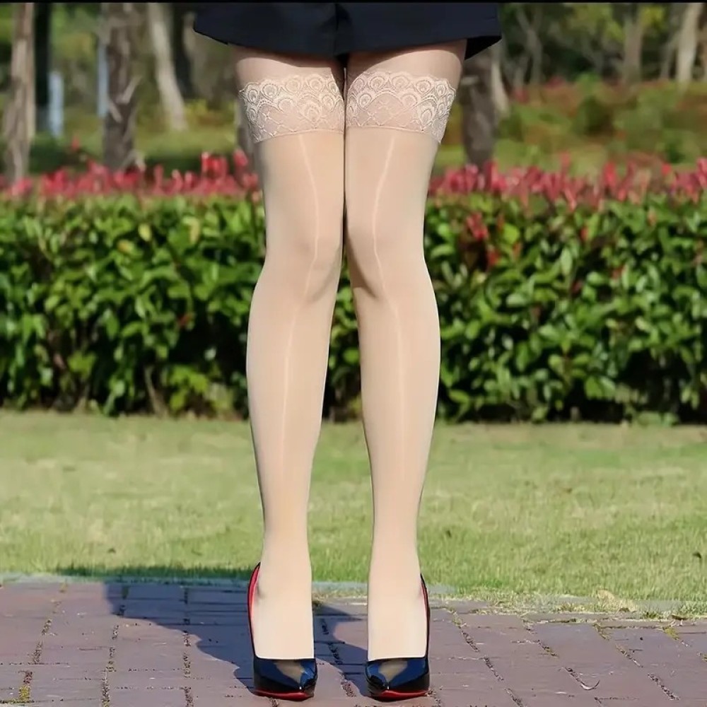 Bas transparents brillants, cu - Thigh High Sock Stay Up avis et prix