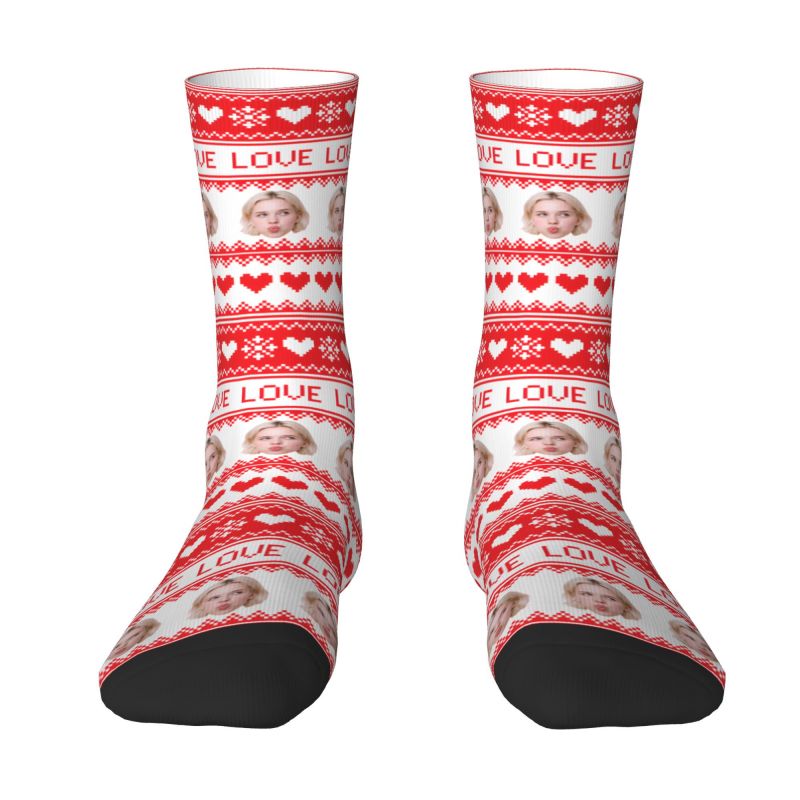 Noël personnalisé visage Photo - Dress Sock Men avis et prix