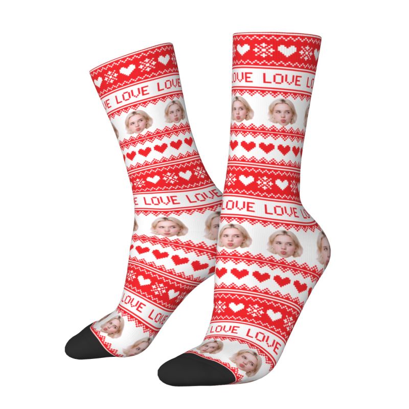 Noël personnalisé visage Photo - Dress Sock Men avis et prix