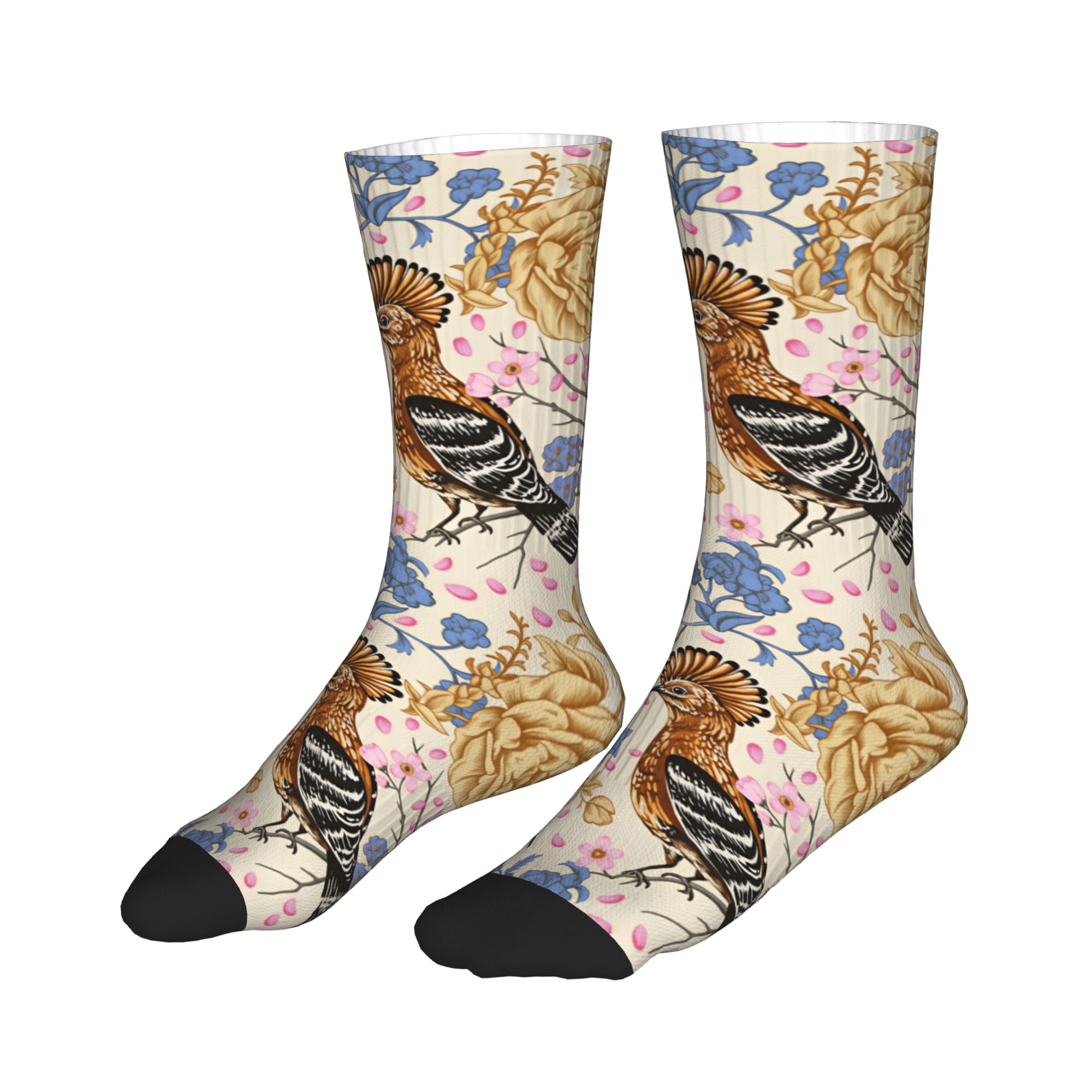 Hoopoe Bird Blue Peony – chaus - Dress Sock Men avis et prix