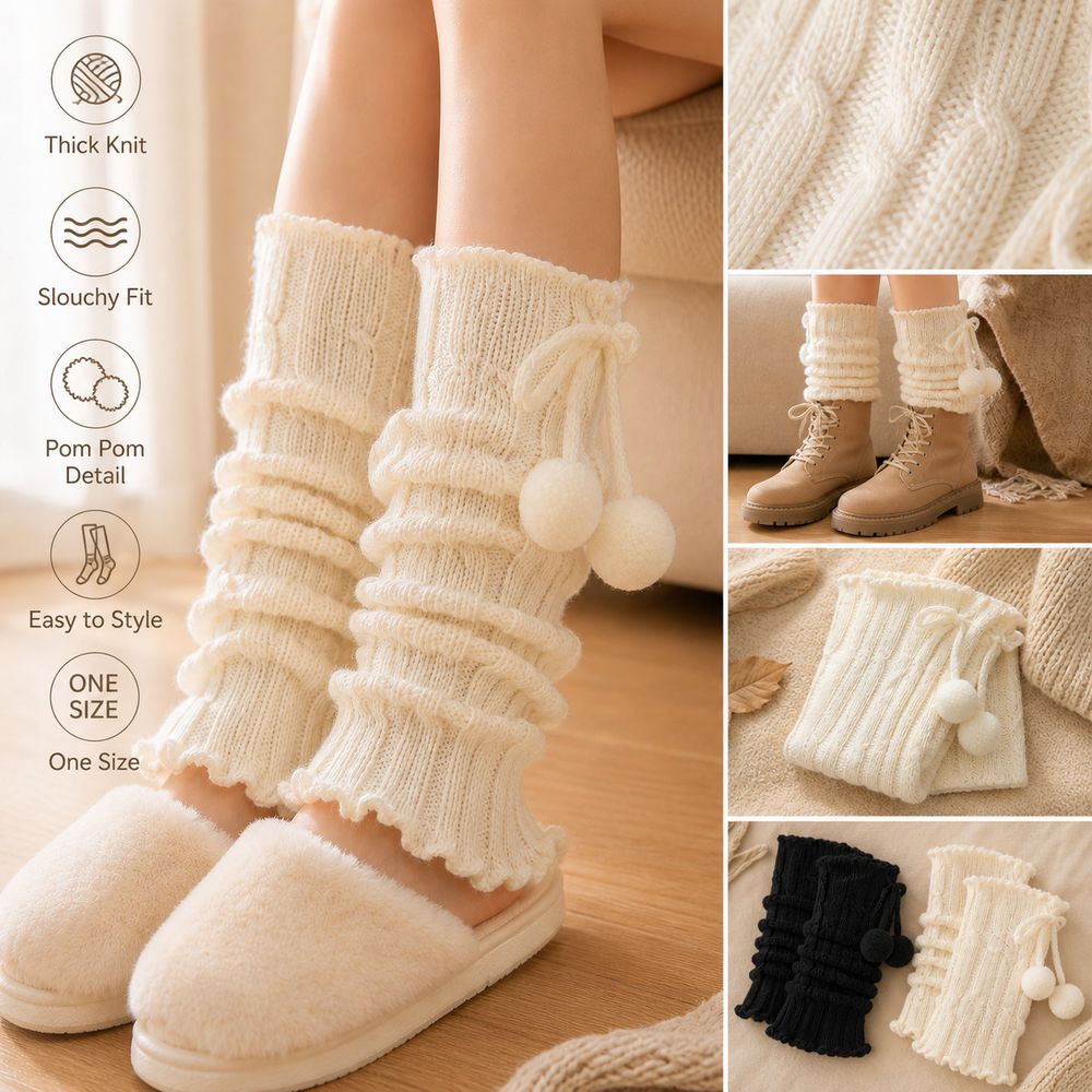 Guêtres en tricot à bords vola - Boot Sock Slouchy avis et prix